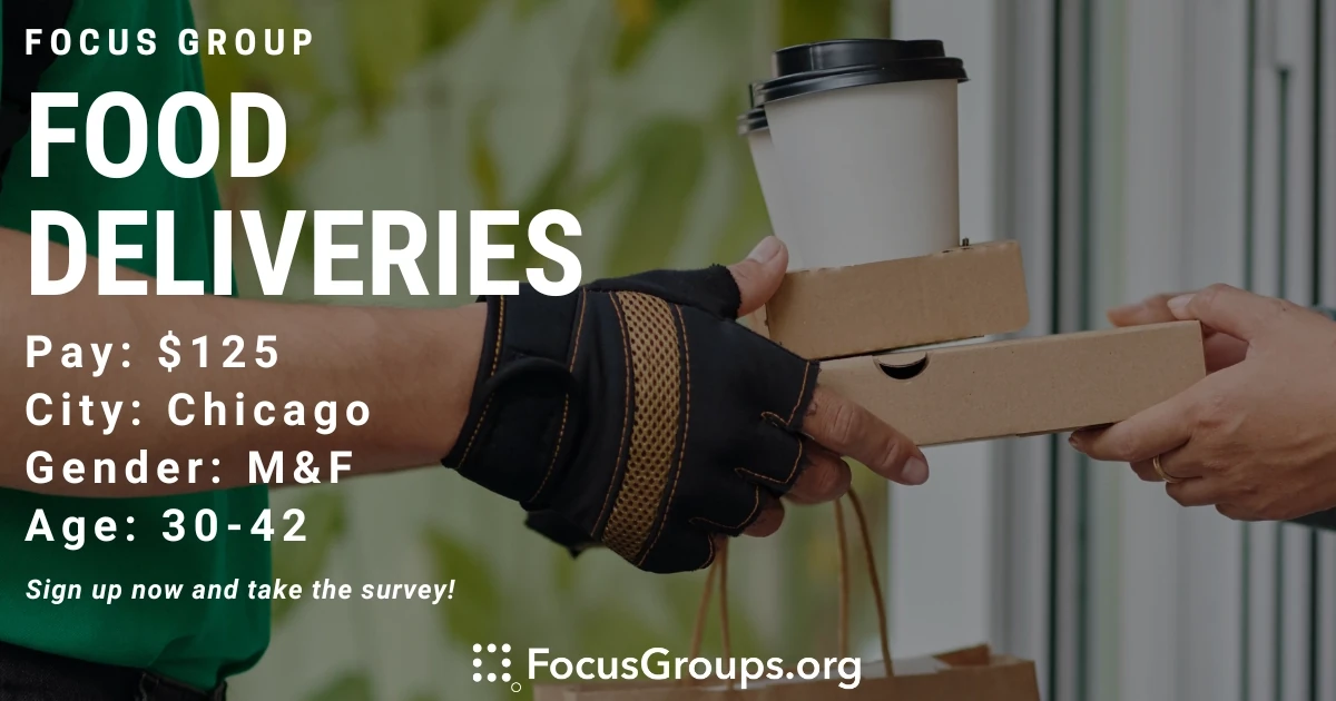 Focus Group on Food Deliveries in Chicago