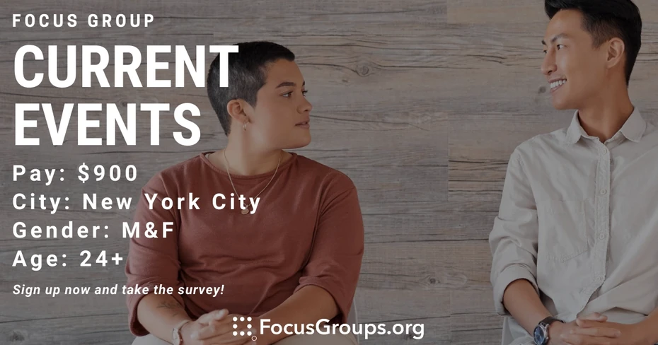 Focus Group on Current Events in NYC - FocusGroups.org