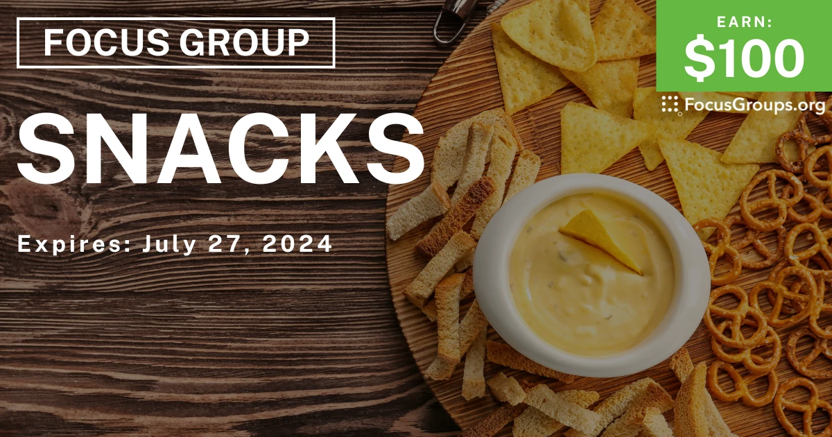 Focus Group in Dallas on Snacks