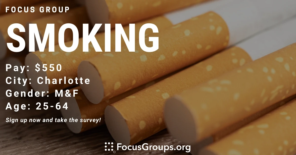 Focus Group on Smoking in Charlotte