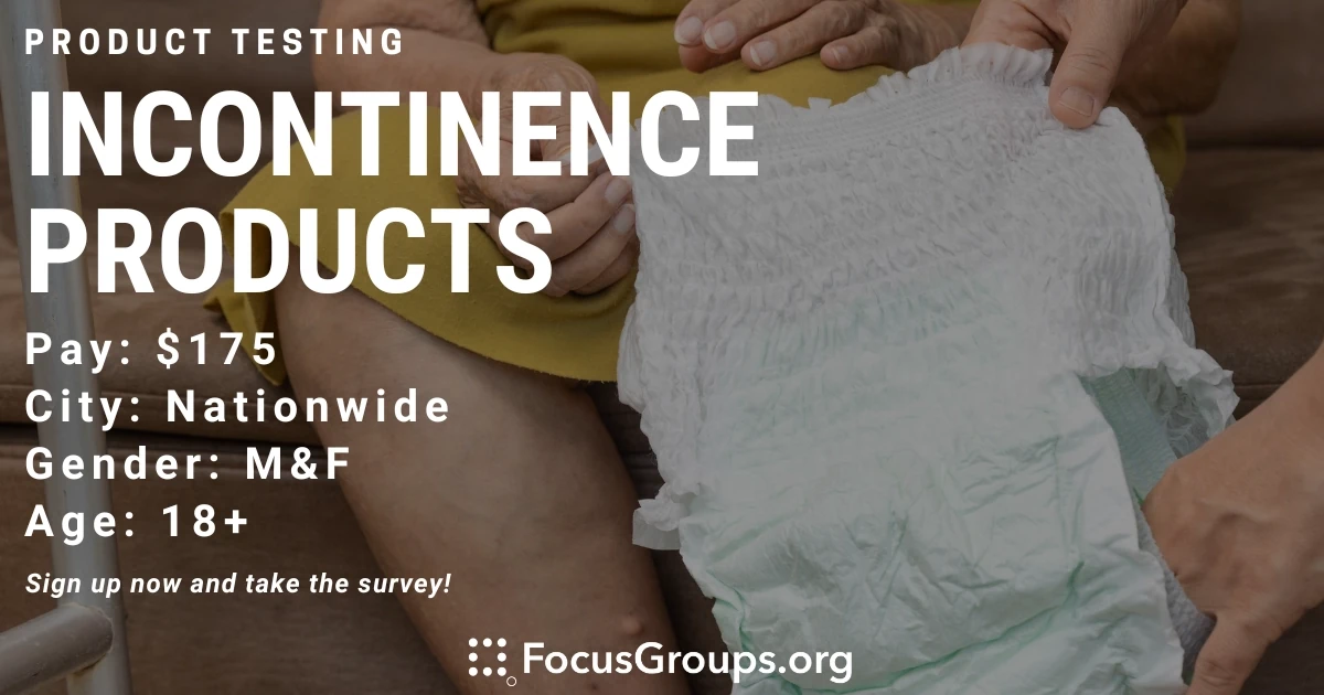 Product Test on Incontinence Products